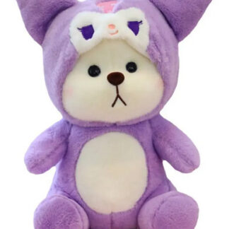 Peluche Oso con Disfraz Lotso Kuromi Kawaii 30cm