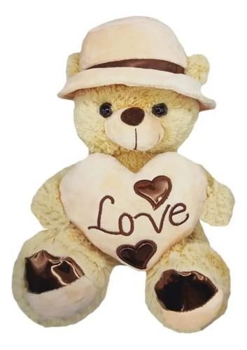 Peluche Suave Oso Elegante Centro de Mesa Divertido Regalo Dorado