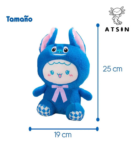 Peluche Suave Muñeca con Traje Stitch Pikachu Kawaii Regalo - Image 4