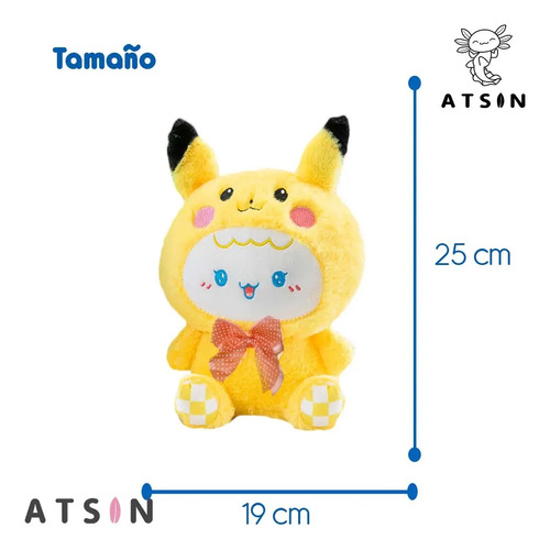Peluche Suave Muñeca con Traje Stitch Pikachu Kawaii Regalo - Image 8