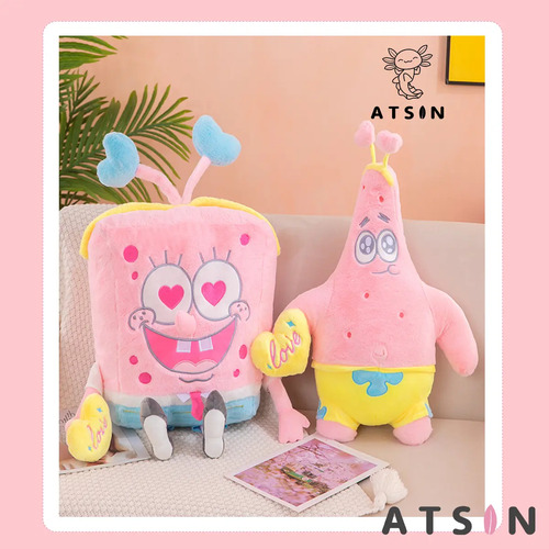 Peluche Bob Esponja Rosa Grande 55cm Kawaii Lindo y Suave - Image 3