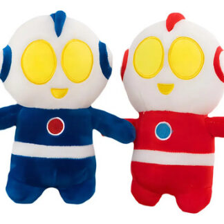 Set 2pz Peluche Juguete Altman Ultraman Divertido Color Rojo-Azul