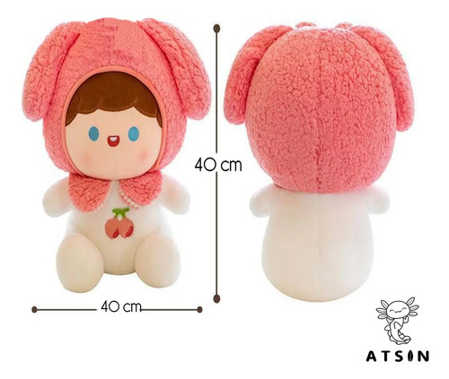 Peluche Muñeca Conejo Flor de Cerezo Grande Kawaii - Image 2