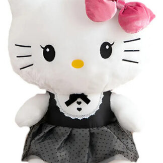 Peluche Hello Kitty Vestido Negro 45cm Suave Adorable