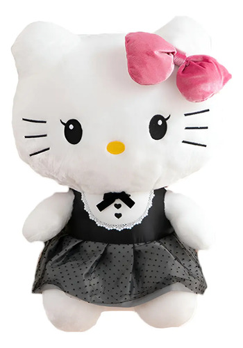 Peluche Hello Kitty Vestido Negro 45cm Suave Adorable