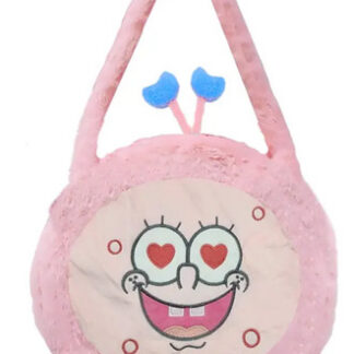 Bolsa Peluche de Mano Kuromi y Bob Esponja 50cm Color Rosa Pálido