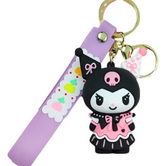 Llavero de Kuromi Rosa para Llaves y Decoración Rosa Chicle