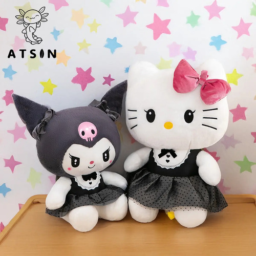 Peluche Hello Kitty Vestido Negro 45cm Suave Adorable - Image 3