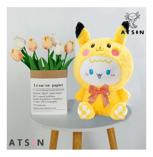 Peluche Suave Muñeca con Traje Stitch Pikachu Kawaii Regalo - Image 11