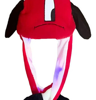 Gorro Bad Bunny Corazon con Orejas Móviles y Luz LED Rojo