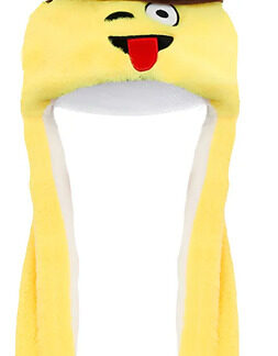 Peluche Gorro Emoticon Vaquero con Orejas Móviles y Luz LED Amarillo