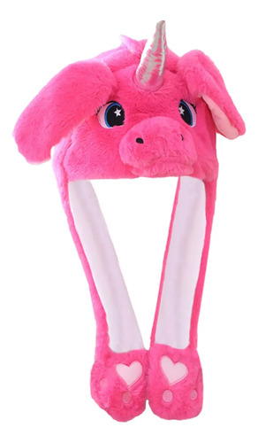 Gorro Unicornio Azul con Orejas Móviles con Luz LED Brillante - Image 12