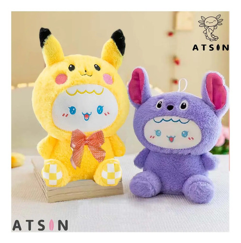 Peluche Suave Muñeca con Traje Stitch Pikachu Kawaii Regalo - Image 12
