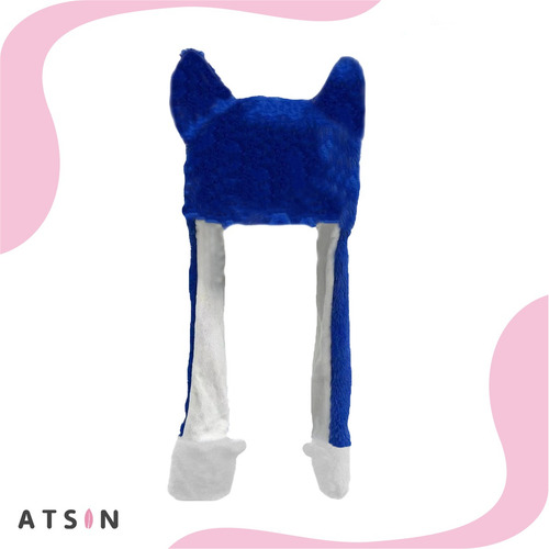 Gorro Sonic Negro con Orejas Móviles y Luz LED Kawaii Regalo - Image 9