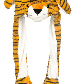 Peluche Gorro Tigre con Orejas Móviles y Luz LED Divertido