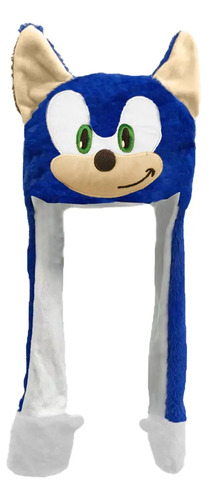 Gorro Sonic Negro con Orejas Móviles y Luz LED Kawaii Regalo - Image 7