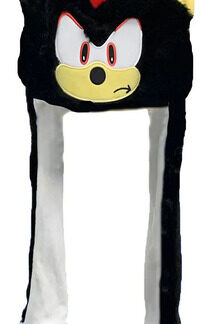 Gorro Sonic Negro con Orejas Móviles y Luz LED Kawaii Regalo