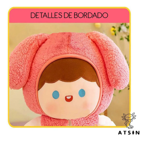 Peluche Muñeca Conejo Flor de Cerezo Grande Kawaii - Image 5