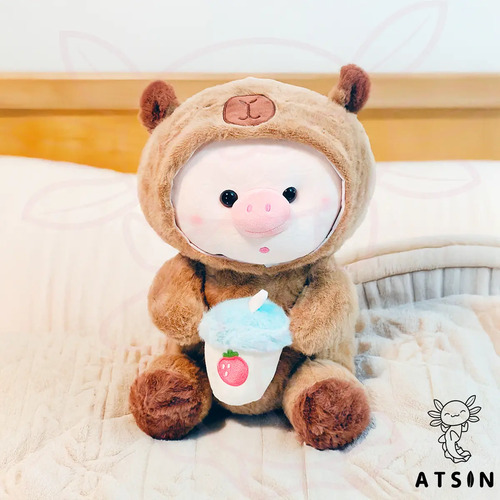 Peluche Cerdito Disfraz Capibara 35cm Suave Adorable - Image 8