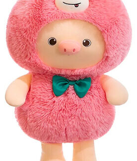 Peluche Cerdito Kawaii Coral 60cm con Pijama de Lotso - Material Suave