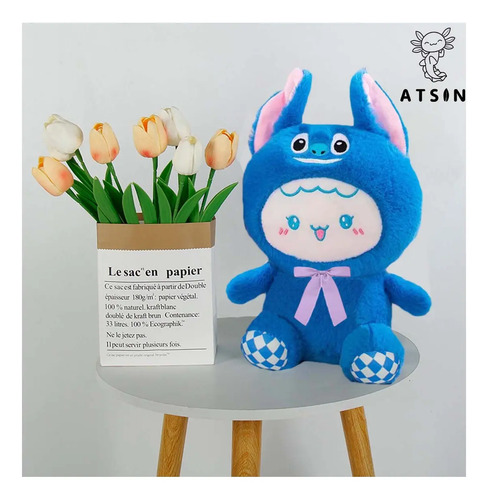 Peluche Suave Muñeca con Traje Stitch Pikachu Kawaii Regalo - Image 3