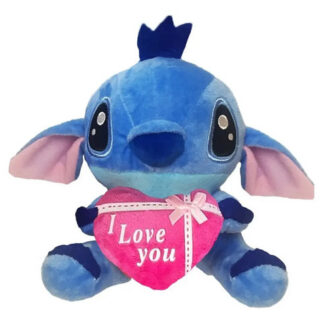 Peluche Stitch D Lilo & Stitch San Valentín Rosa Lindo Regalo Azul