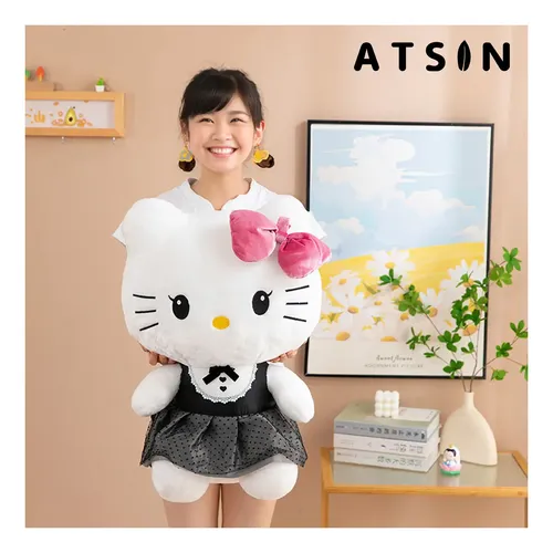 Peluche Hello Kitty Vestido Negro 45cm Suave Adorable - Image 5