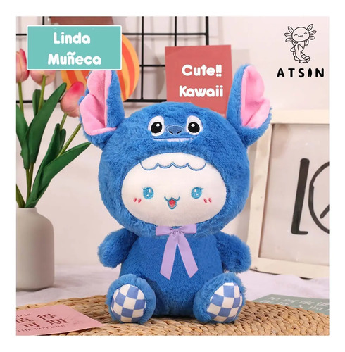 Peluche Suave Muñeca con Traje Stitch Pikachu Kawaii Regalo - Image 6