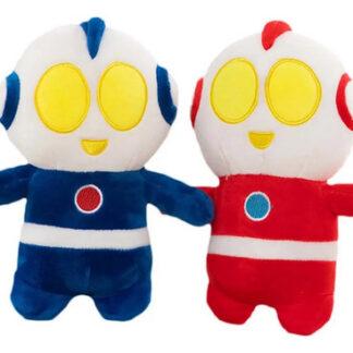 Set 2pz Peluche Juguete Altman Ultraman Divertido para Niños Rojo-Azul