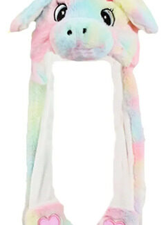Gorro Unicornio Arcoíris con Orejas Móviles con Luz LED Burrita