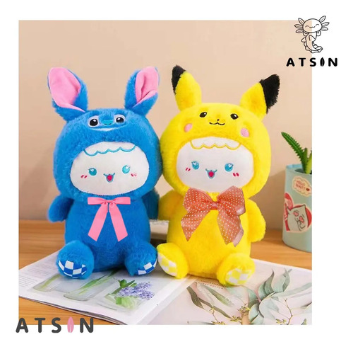 Peluche Suave Muñeca con Traje Stitch Pikachu Kawaii Regalo - Image 9