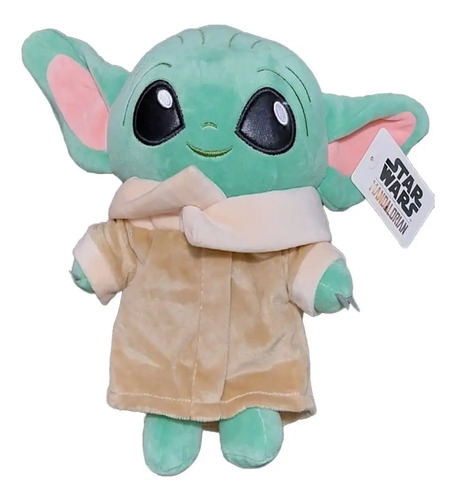 Peluche Baby Yoda Genérico Star Wars con Luz y Sonido Verde