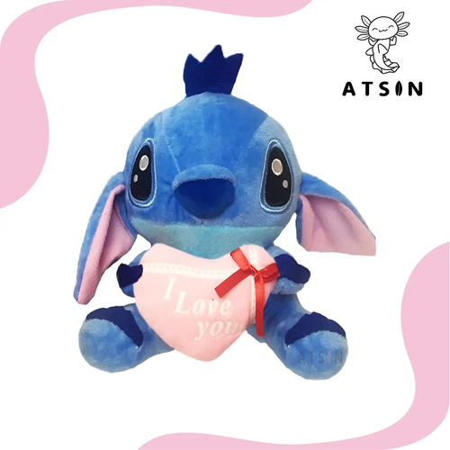 Peluche Stitch D Lilo & Stitch San Valentín Rosa Baby Regalo Azul - Image 4