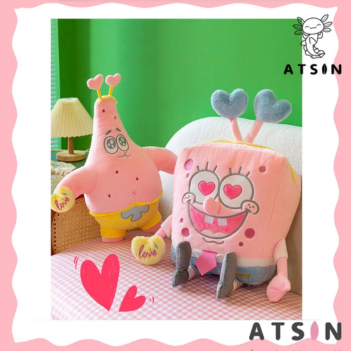 Peluche Bob Esponja Rosa Grande 55cm Kawaii Lindo y Suave - Image 6