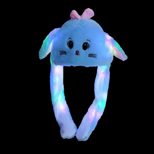 Gorro Conejita con Orejas Móviles y Luz LED Kawaii Divertido - Image 13