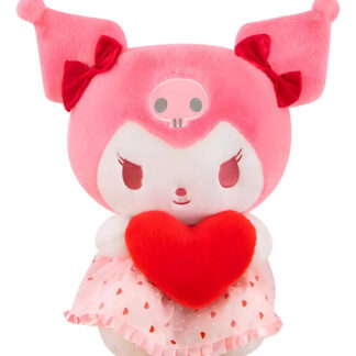 Peluche Kuromi Fresa Brillante Sanrio 23cm Kawaii Color Corazon