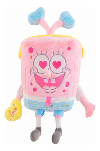 Peluche Bob Esponja Rosa Grande 55cm Kawaii Lindo y Suave